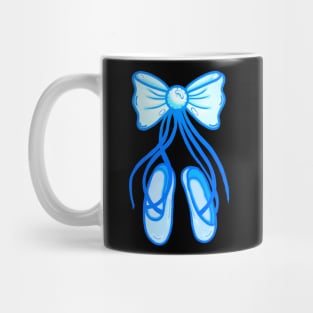 Blue Ballerina Ballet Pointe Shoes Mug